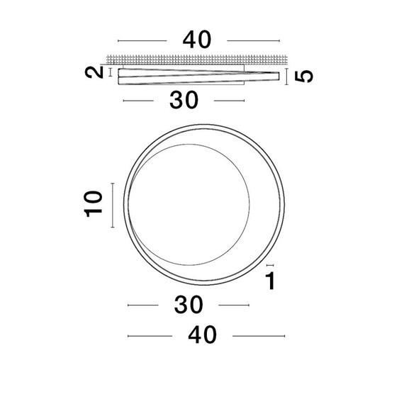 LED Плафон ODREY 9081207 NovaLuce 30W 3000K | Osvetlenieto.bg
