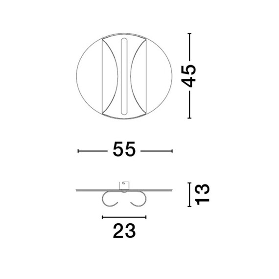 LED Плафон VALENTIN 9030646 NovaLuce 20W 3000K Triac Dimmable | Osvetlenieto.bg