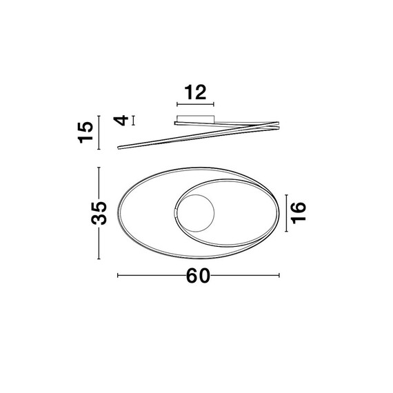 LED Плафон VIARREGIO 8101203 NovaLuce 28W 3000K | Osvetlenieto.bg