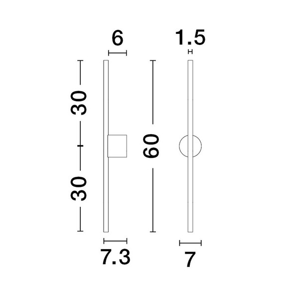 LED Аплик ADEN 9081102 NovaLuce 10W 3000K | Osvetlenieto.bg