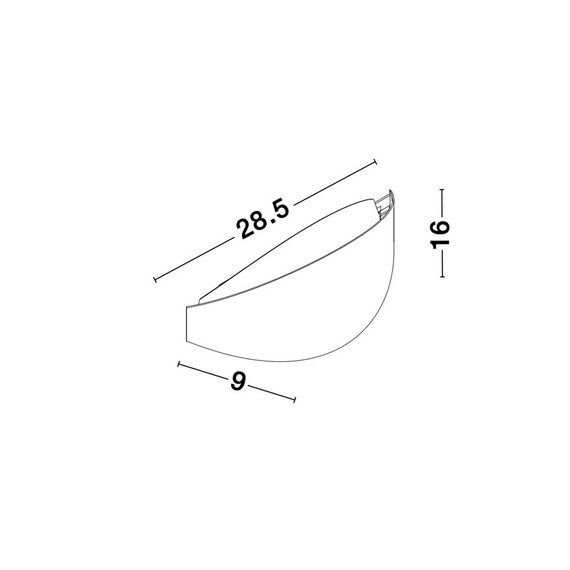 LED Аплик ASTRID 9128320 NovaLuce 20W 3000K | Osvetlenieto.bg