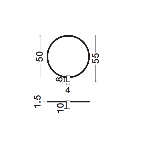 LED Аплик CERCIO 9060270 NovaLuce 21W CCT 2700K-4000K Triac Dimmable | Osvetlenieto.bg