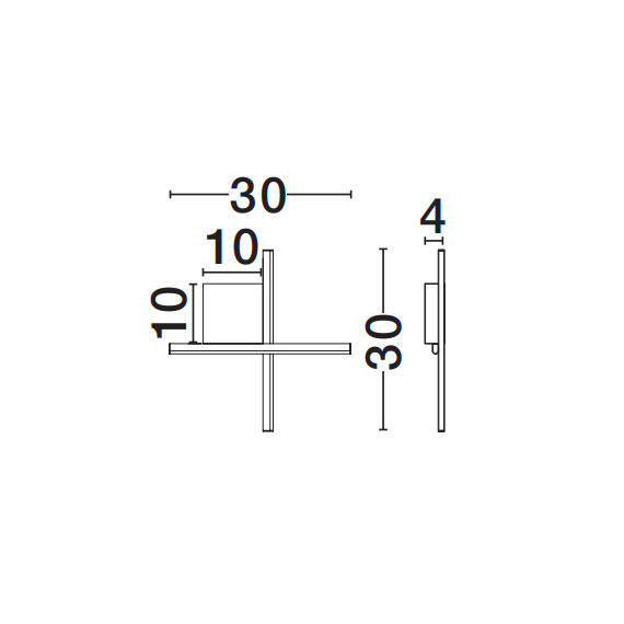 LED Аплик CROSS 9006083 NovaLuce 10W 3000K | Osvetlenieto.bg