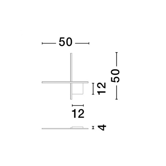 LED Аплик CROSS 9006084 NovaLuce 15W 2700K Triac Dimmable | Osvetlenieto.bg