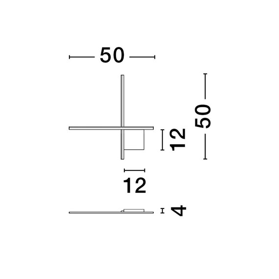 LED Аплик CROSS 9006085 NovaLuce 15W 3000K Triac Dimmable | Osvetlenieto.bg