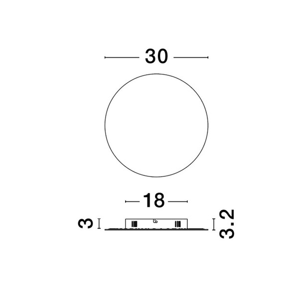 LED Аплик CYRCLE 9248151 NovaLuce 22.5W 3000K | Osvetlenieto.bg