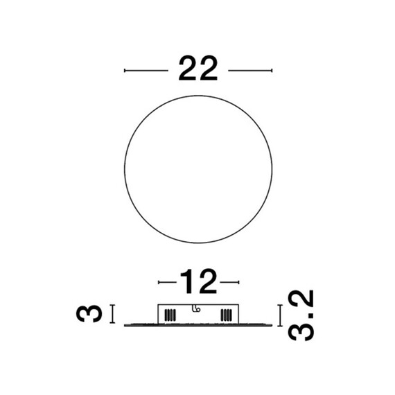 LED Аплик CYRCLE 9248154 NovaLuce 12W 3000K | Osvetlenieto.bg
