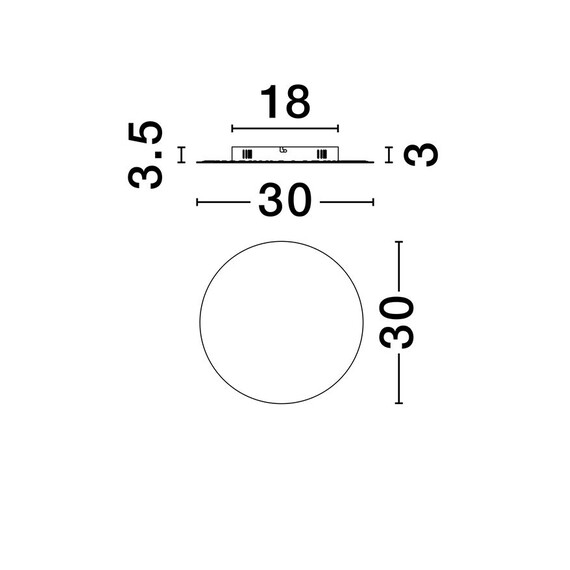 LED Аплик CYRCLE 9248176 NovaLuce 21W 3000K | Osvetlenieto.bg