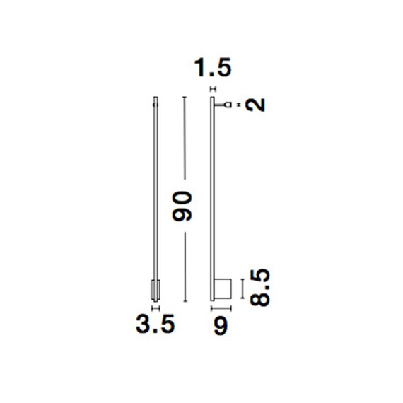 LED Аплик GROPIUS 9081140 NovaLuce 15W 3000K | Osvetlenieto.bg