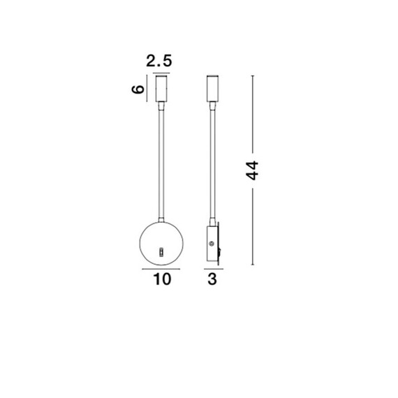 LED Аплик JACO 8140321 NovaLuce 3W 3000K | Osvetlenieto.bg