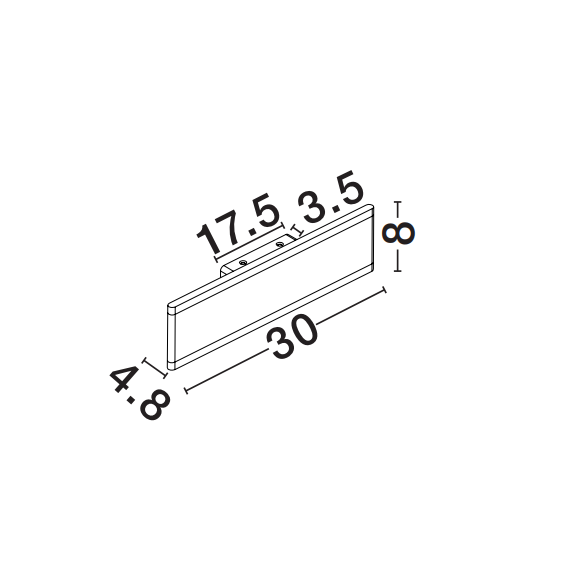 LED Аплик LINE 9115908 NovaLuce 2x8W 3000K | Osvetlenieto.bg