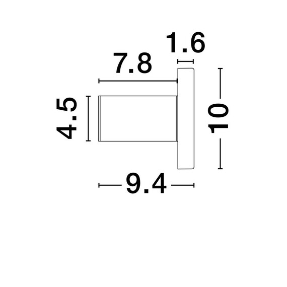 LED Аплик NANO 9540247 NovaLuce 5W 3000K | Osvetlenieto.bg