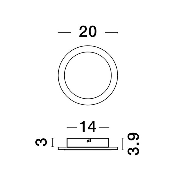 LED Аплик NEVO 9248159 NovaLuce 20.5W 3000K | Osvetlenieto.bg