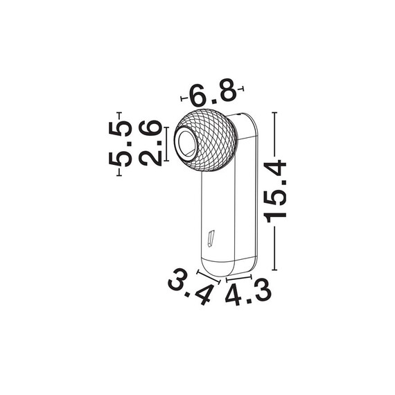LED Аплик NOTIC 9088189 NovaLuce 7W 2700K | Osvetlenieto.bg