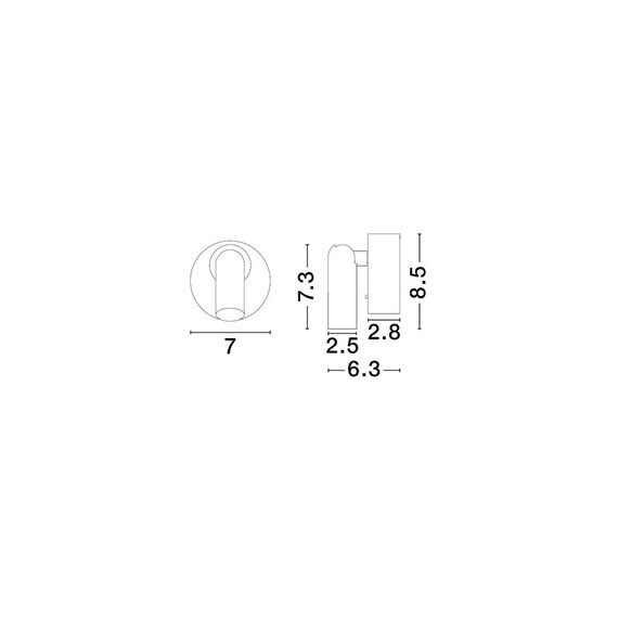 LED Аплик PICTOR 9002108 NovaLuce 3W 3000K | Osvetlenieto.bg