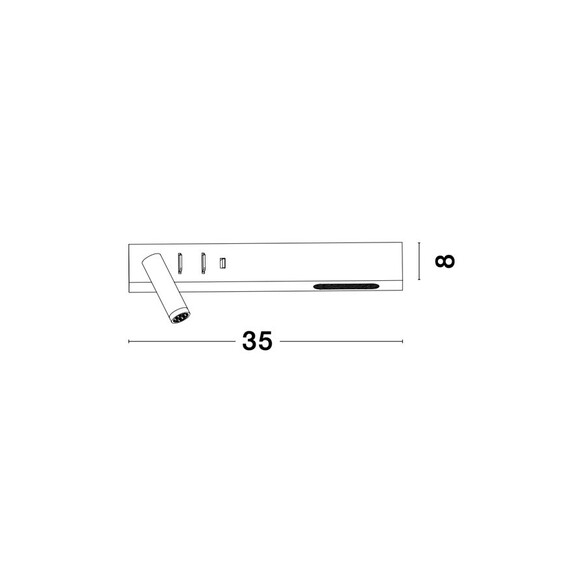 LED Аплик VIDA 9533524 NovaLuce L 5W+3W 3000K | Osvetlenieto.bg