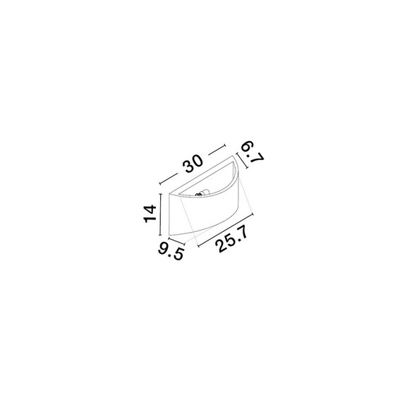 Аплик ANELLO 9540408 NovaLuce 1xE14 | Osvetlenieto.bg