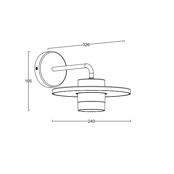 Фасаден аплик PLATO Lutec LED 7W IP54 5213402012 | Osvetlenieto.bg