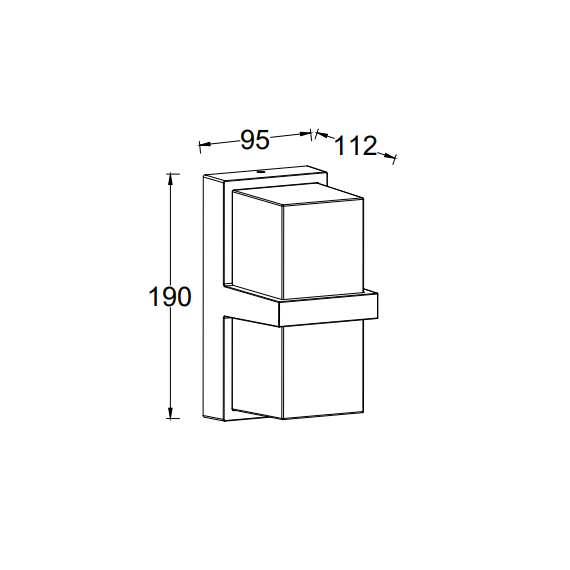 Фасаден аплик STELA Lutec LED 14W IP54 5197401118 | Osvetlenieto.bg