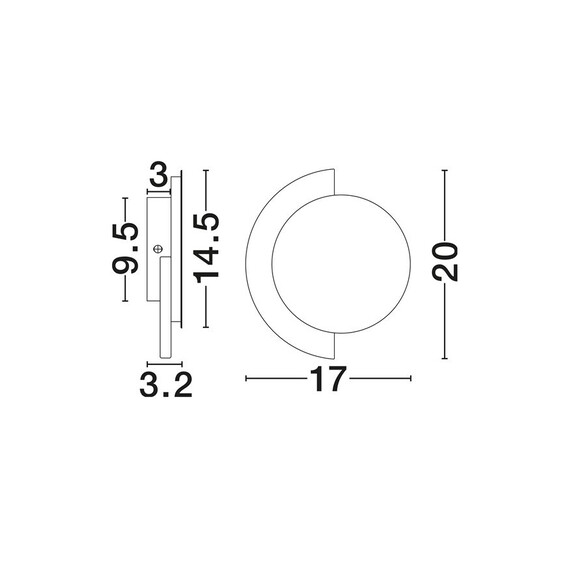 LED Аплик MOLLI 9019796 NovaLuce 8W 3000K | Osvetlenieto.bg