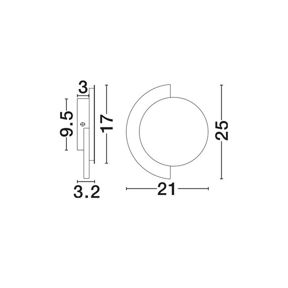 LED Аплик MOLLI 9019797 NovaLuce 13W 3000K | Osvetlenieto.bg