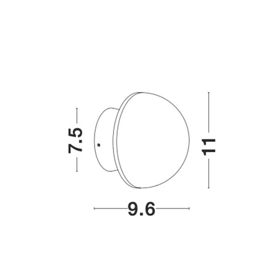 LED Аплик NETUNE 9831050 NovaLuce 6W 3000K | Osvetlenieto.bg