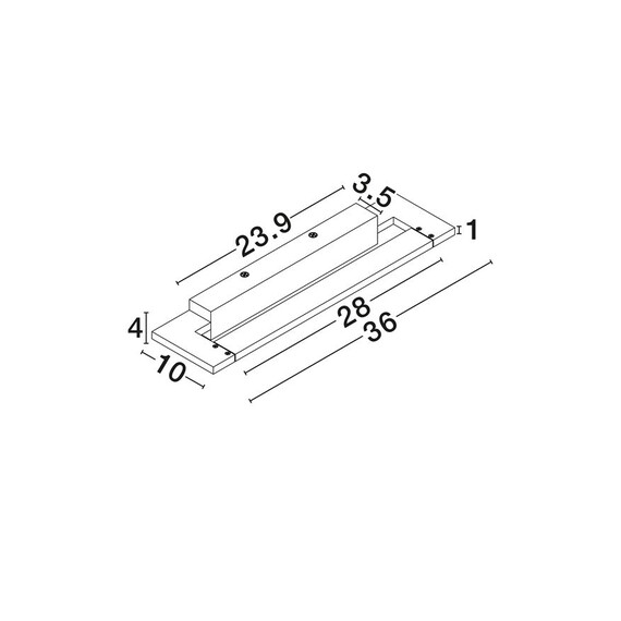 LED Аплик за баня LIVO 9002078 NovaLuce 10W CCT 3000K-4000K | Osvetlenieto.bg