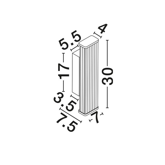 LED Аплик за баня MISTY 9215806 NovaLuce 7W CCT 3000K-4000K | Osvetlenieto.bg