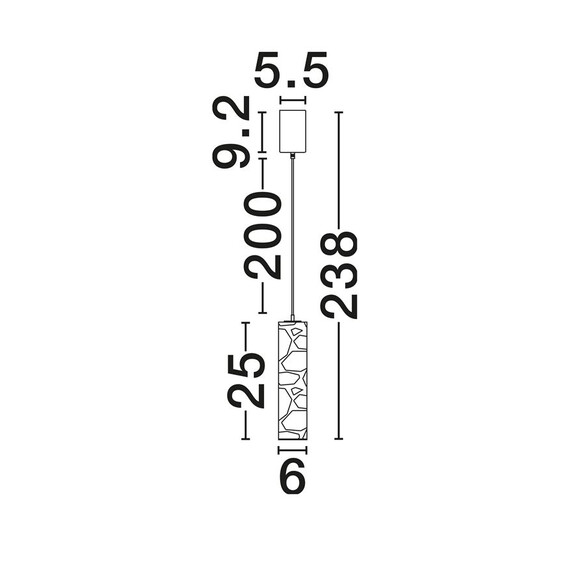 LED Полилей DILETTO 9019861 NovaLuce 7W 3000K Triac Dimmable | Osvetlenieto.bg