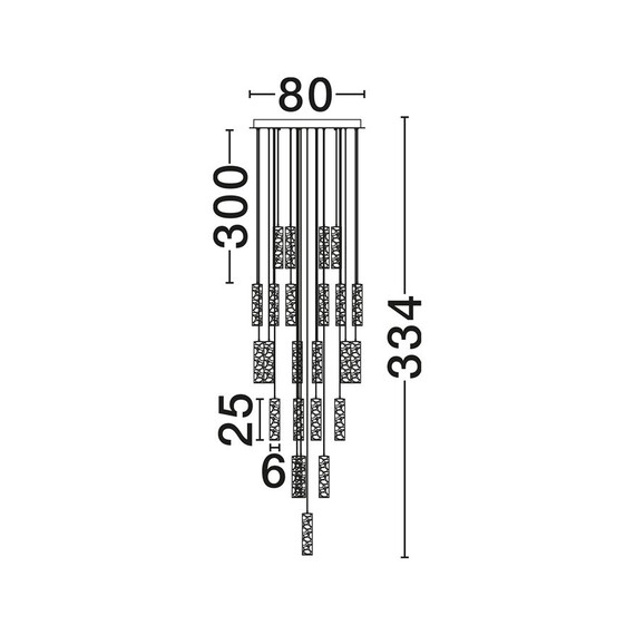 LED Полилей DILETTO 9019865 NovaLuce 188W 3000K Triac Dimmable | Osvetlenieto.bg