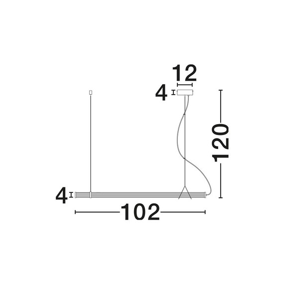 LED Полилей ELIOT 9236449 NovaLuce 22W 3000K | Osvetlenieto.bg
