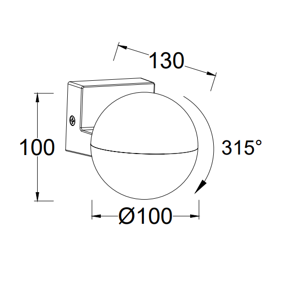 Фасаден аплик LOOMA Lutec LED 7.8W IP54 5138002118 | Osvetlenieto.bg