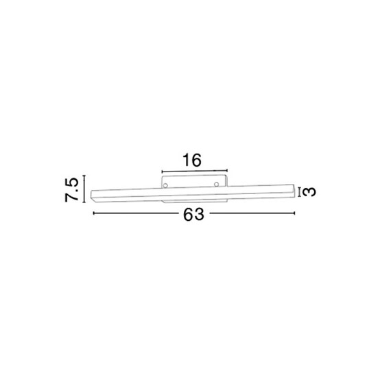 LED Аплик за баня MODENA 787004 NovaLuce 18W 3000K | Osvetlenieto.bg