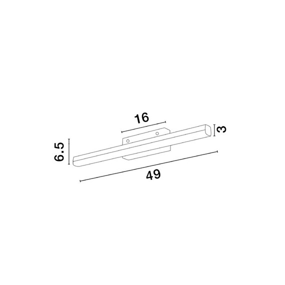 LED Аплик за баня WILLOW 787013 NovaLuce 12W 3000K | Osvetlenieto.bg