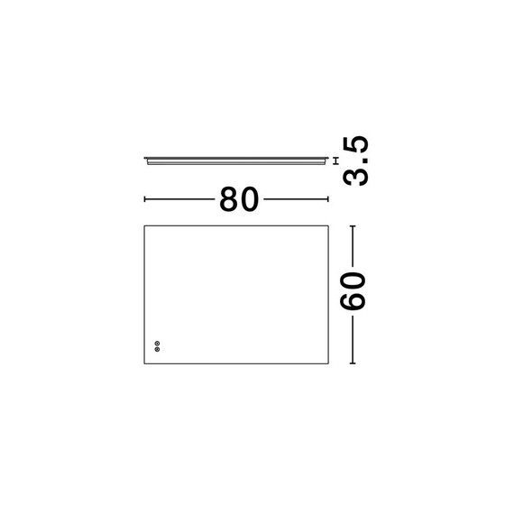 LED Огледало ALDA 9006010 NovaLuce 48W 4000K Touch Switch On/Off | Osvetlenieto.bg