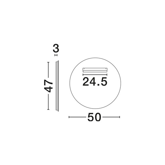 LED Огледало ALDA 9006111 NovaLuce 27W 3000K Touch Switch On/Off | Osvetlenieto.bg