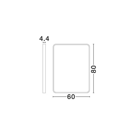 LED Огледало IRIA 9006117 NovaLuce 48W 3000K Touch Switch On/Off | Osvetlenieto.bg