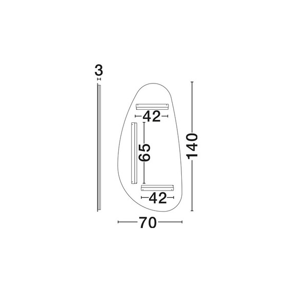 LED Огледало LORIN 9006115 NovaLuce 52W 3000K Touch Switch On/Off | Osvetlenieto.bg