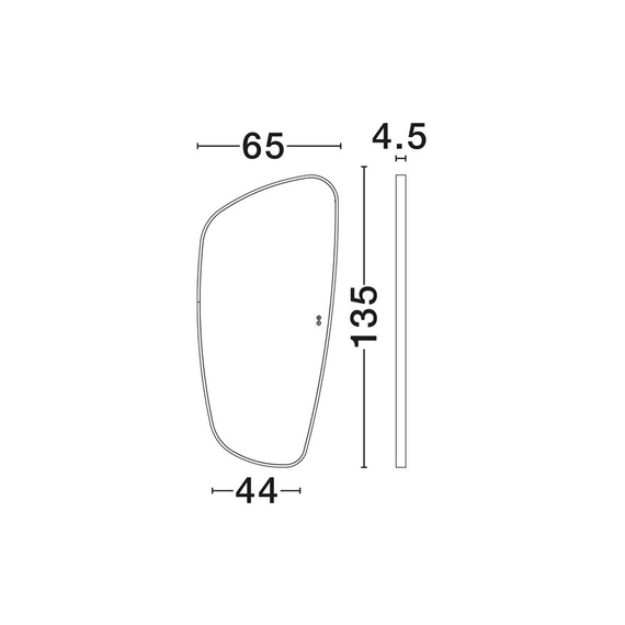 LED Огледало SINIA 9006114 NovaLuce 53W 3000K Touch Switch On/Off | Osvetlenieto.bg