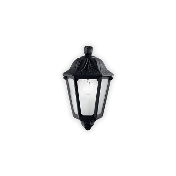 Аплик Anna Ap1 Small Nero 101552 Ideal Lux E27 IP44 | Osvetlenieto.bg