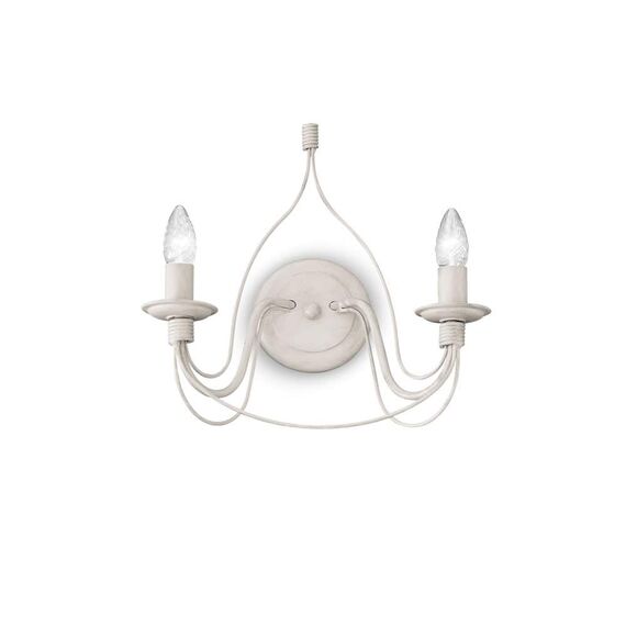 Аплик Corte Ap2 Bianco Antico 028460 Ideal Lux E14 | Osvetlenieto.bg