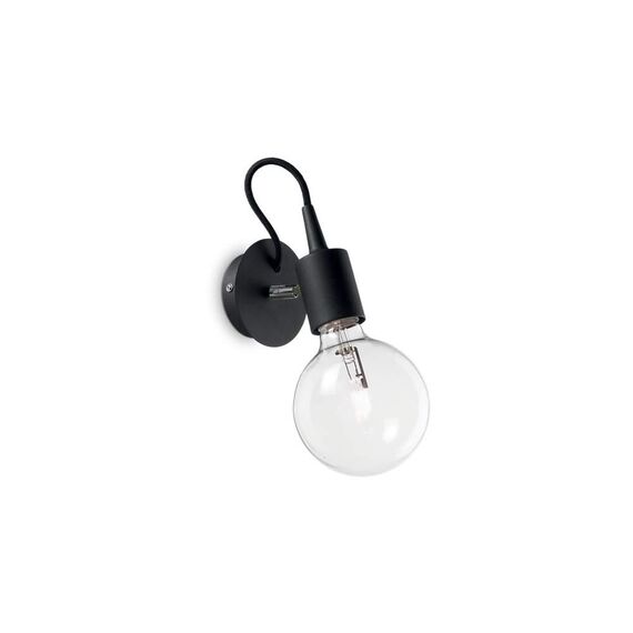 Аплик Edison Ap1 Nero 148908 Ideal Lux E27 | Osvetlenieto.bg