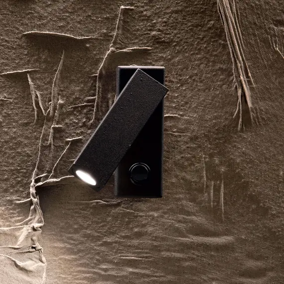 Аплик Page Ap1 Square Nero 142241 Ideal Lux LED | Osvetlenieto.bg