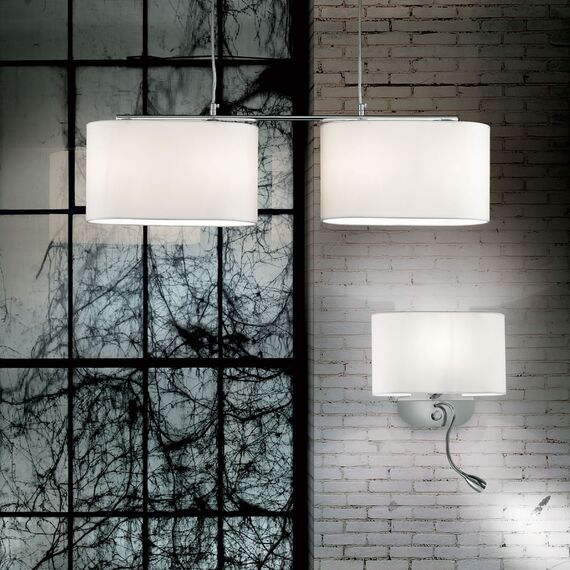 Аплик Sheraton Ap2 Bianco 074900 Ideal Lux E14 | Osvetlenieto.bg