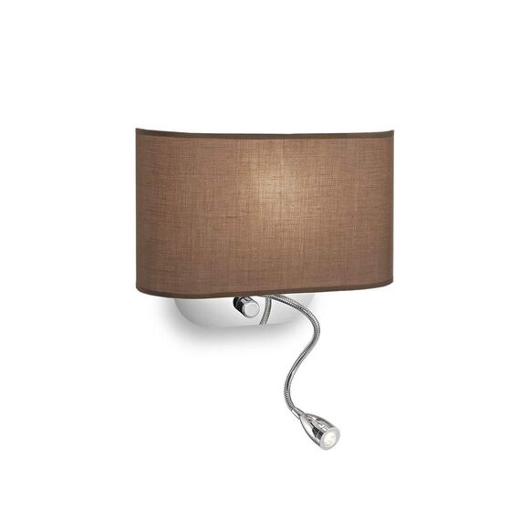 Аплик Sheraton Ap2 Marrone 074917 Ideal Lux E14 | Osvetlenieto.bg
