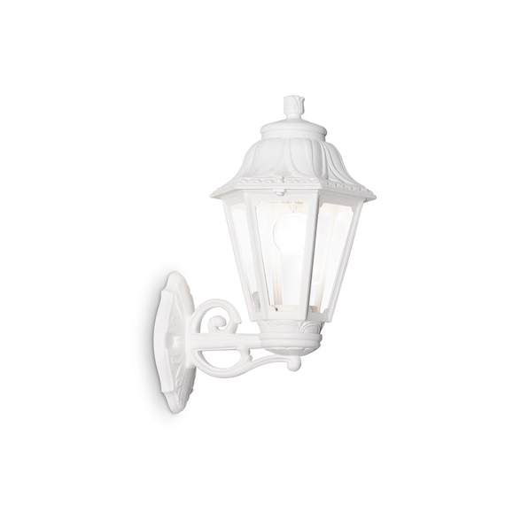 Фасаден аплик DAFNE AP1 BIG BIANCO 120423 Ideal Lux 1xE27 IP55 | Osvetlenieto.bg