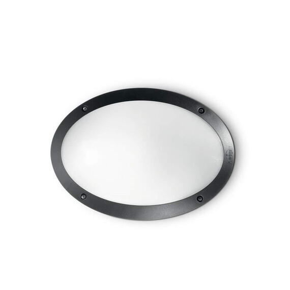 Фасаден аплик POLAR-1 AP1 OVAL NERO 096704 Ideal Lux 1xE27 IP66 | Osvetlenieto.bg