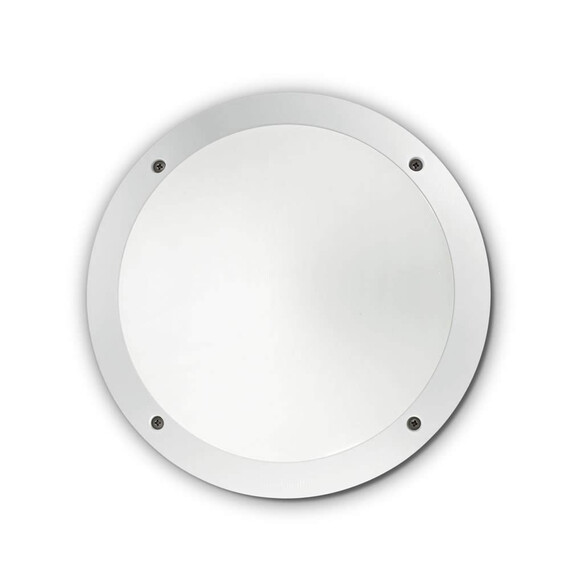 Фасаден аплик POLAR-1 AP1 ROUND BIANCO 096667 Ideal Lux 1xE27 IP66 | Osvetlenieto.bg