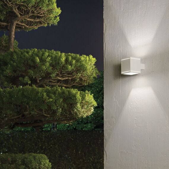 Фасаден аплик Snif Ap1 Square Bianco 144276 Ideal Lux G9 IP44 | Osvetlenieto.bg