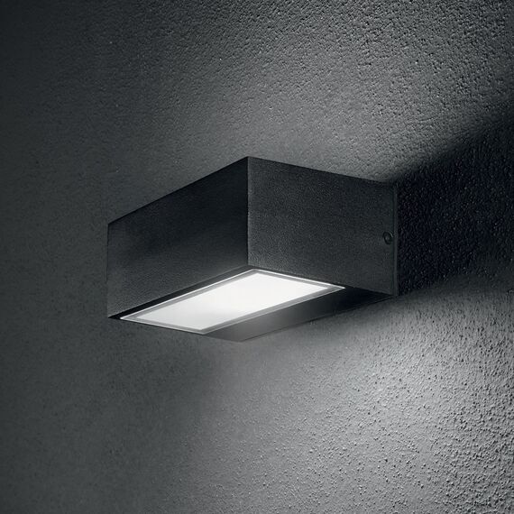 Фасаден аплик Twin Ap1 Nero 115375 Ideal Lux G9 IP44 | Osvetlenieto.bg